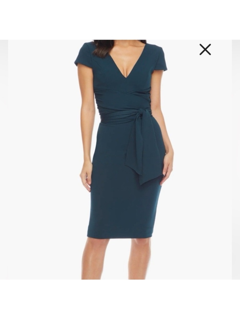 DRESS THE POPULATION NWT Dana Wrap
Waist Sheath